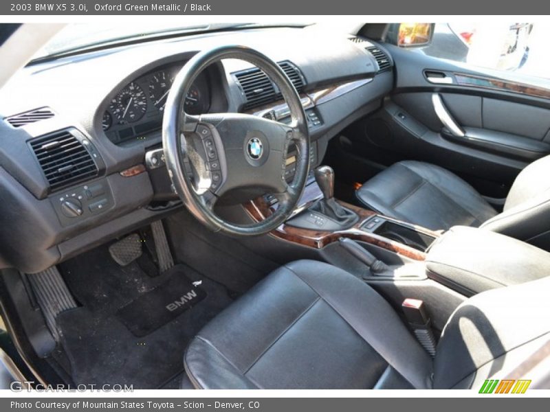 Oxford Green Metallic / Black 2003 BMW X5 3.0i