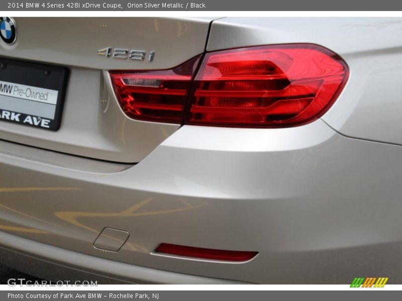 Orion Silver Metallic / Black 2014 BMW 4 Series 428i xDrive Coupe