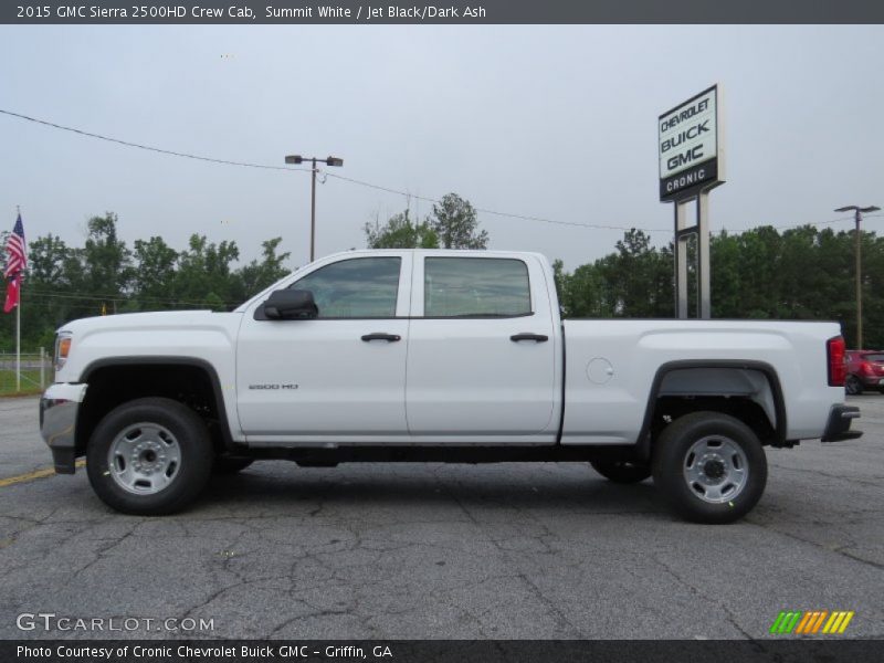 Summit White / Jet Black/Dark Ash 2015 GMC Sierra 2500HD Crew Cab