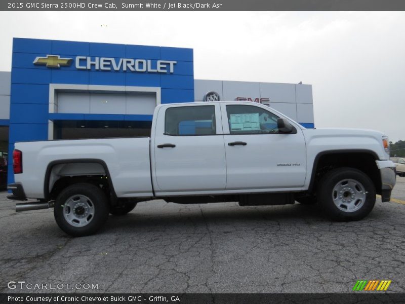 Summit White / Jet Black/Dark Ash 2015 GMC Sierra 2500HD Crew Cab