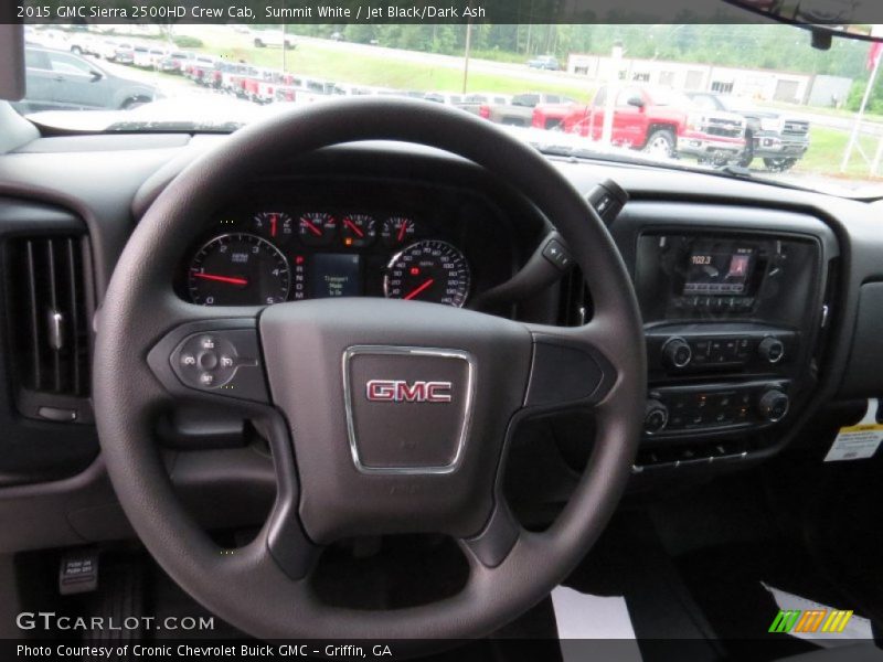 Summit White / Jet Black/Dark Ash 2015 GMC Sierra 2500HD Crew Cab