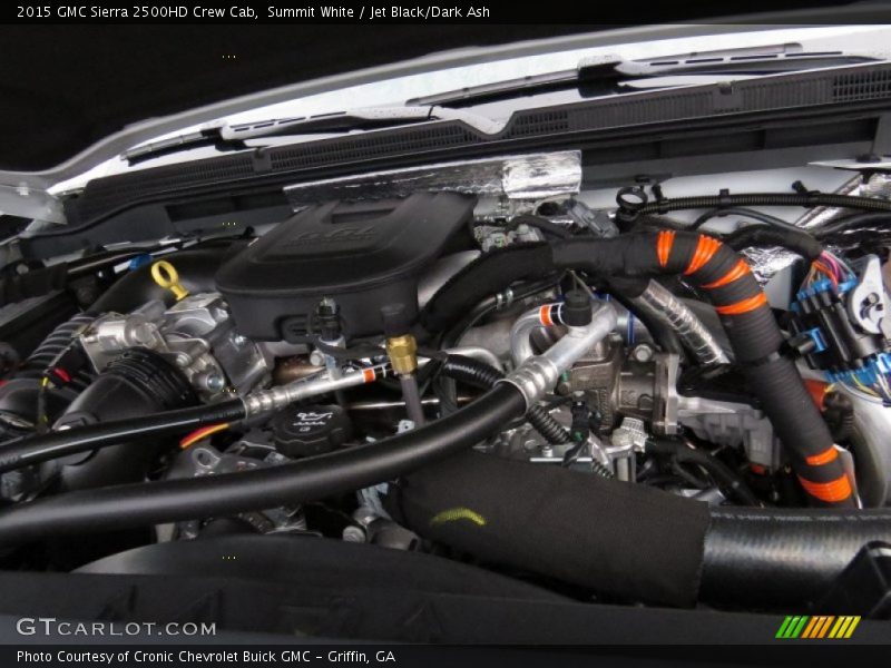 Summit White / Jet Black/Dark Ash 2015 GMC Sierra 2500HD Crew Cab