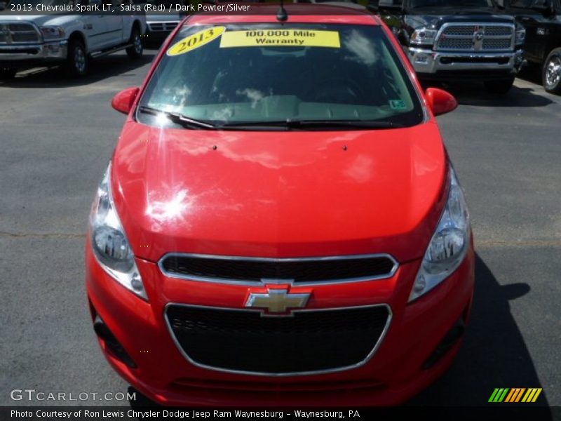 Salsa (Red) / Dark Pewter/Silver 2013 Chevrolet Spark LT