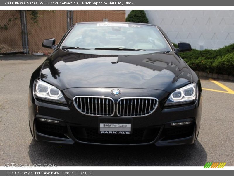 Black Sapphire Metallic / Black 2014 BMW 6 Series 650i xDrive Convertible