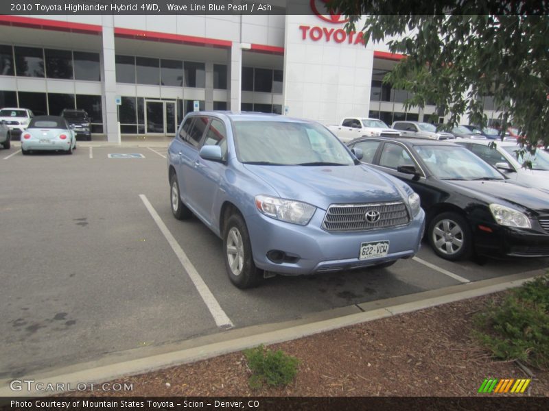 Wave Line Blue Pearl / Ash 2010 Toyota Highlander Hybrid 4WD