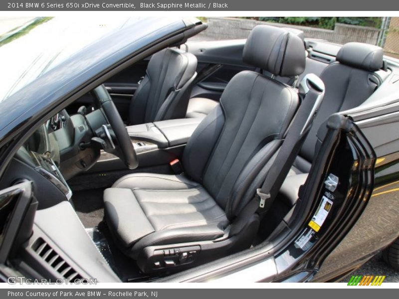 Front Seat of 2014 6 Series 650i xDrive Convertible