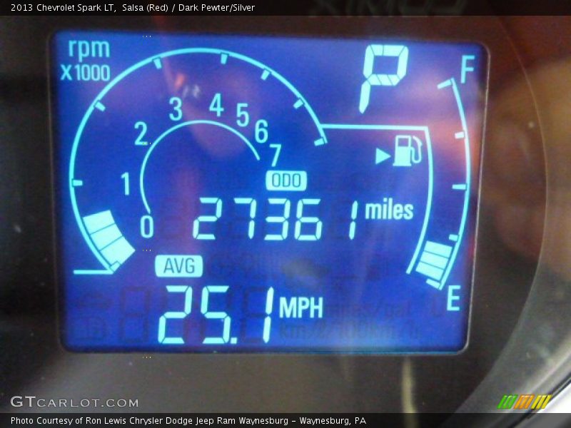 Salsa (Red) / Dark Pewter/Silver 2013 Chevrolet Spark LT