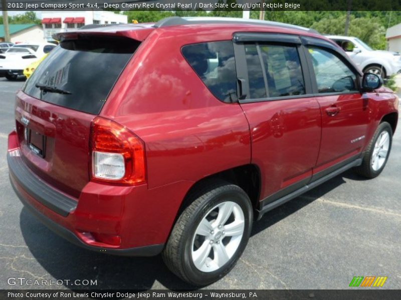 Deep Cherry Red Crystal Pearl / Dark Slate Gray/Light Pebble Beige 2012 Jeep Compass Sport 4x4