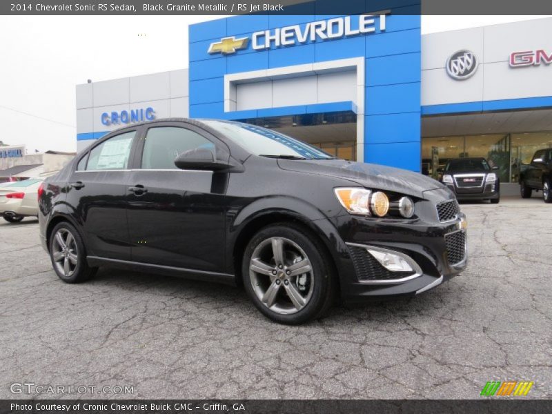 Black Granite Metallic / RS Jet Black 2014 Chevrolet Sonic RS Sedan