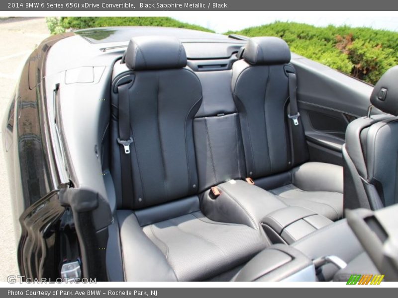 Rear Seat of 2014 6 Series 650i xDrive Convertible