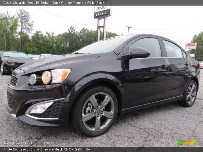 Black Granite Metallic / RS Jet Black 2014 Chevrolet Sonic RS Sedan