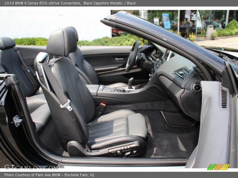 Black Sapphire Metallic / Black 2014 BMW 6 Series 650i xDrive Convertible