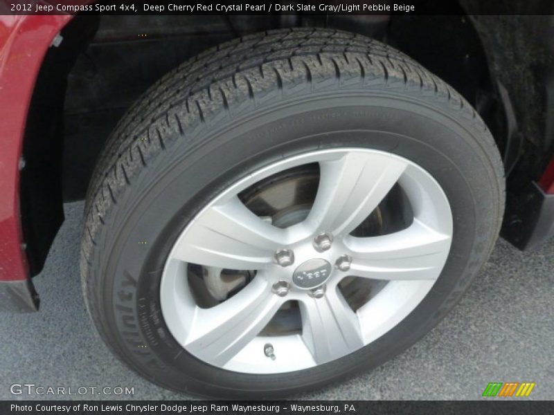 Deep Cherry Red Crystal Pearl / Dark Slate Gray/Light Pebble Beige 2012 Jeep Compass Sport 4x4