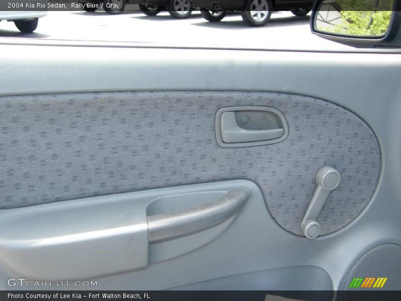 Rally Blue / Gray 2004 Kia Rio Sedan