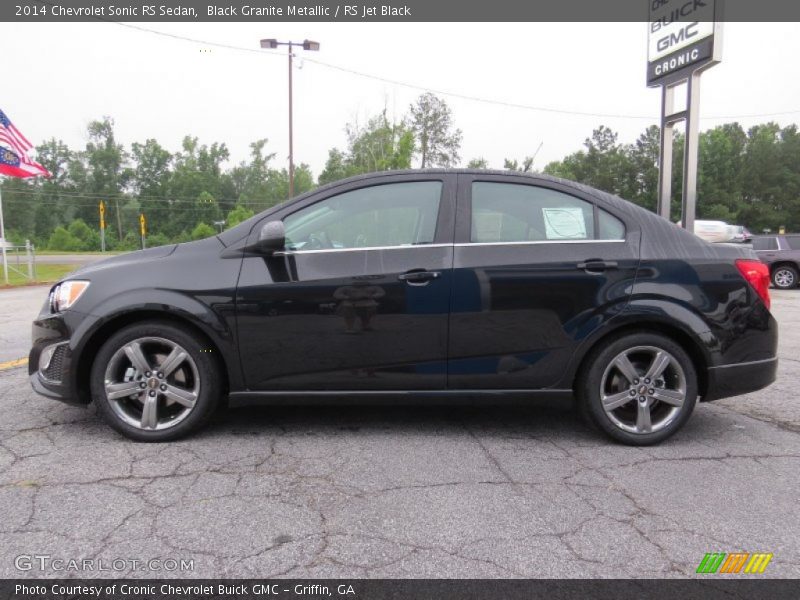 Black Granite Metallic / RS Jet Black 2014 Chevrolet Sonic RS Sedan