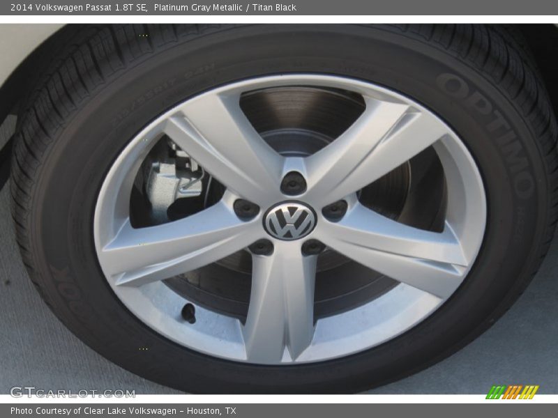 Platinum Gray Metallic / Titan Black 2014 Volkswagen Passat 1.8T SE