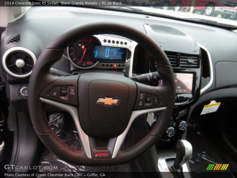 Black Granite Metallic / RS Jet Black 2014 Chevrolet Sonic RS Sedan