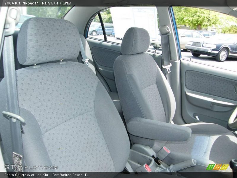 Rally Blue / Gray 2004 Kia Rio Sedan