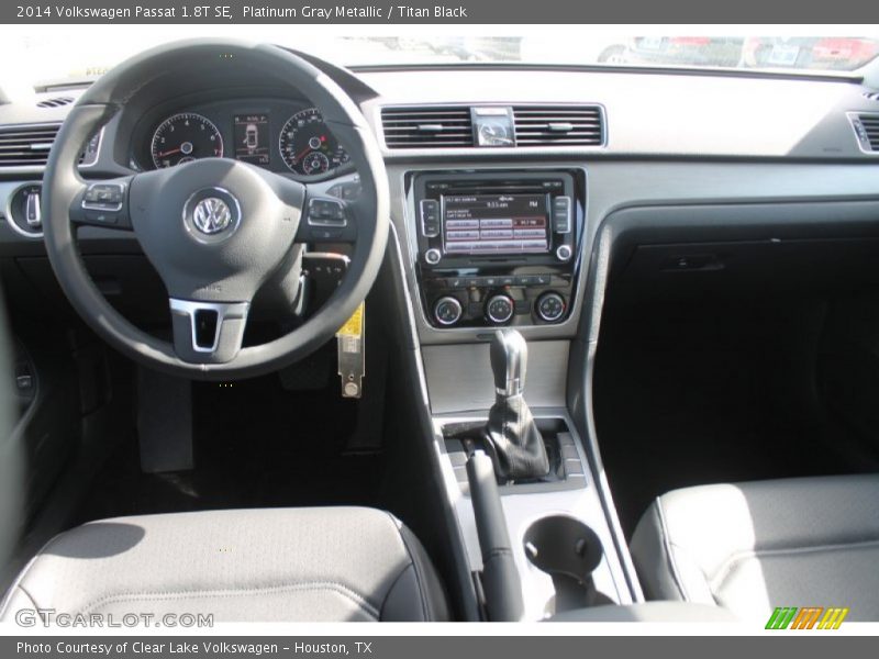 Platinum Gray Metallic / Titan Black 2014 Volkswagen Passat 1.8T SE