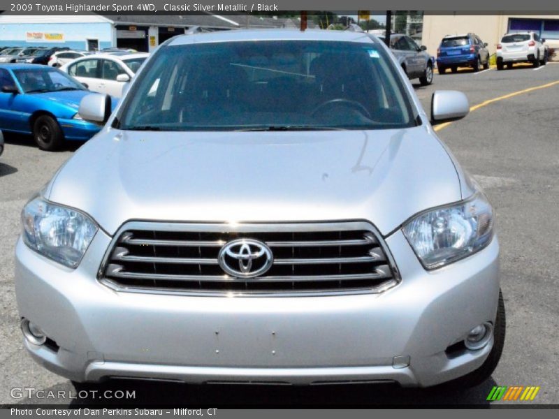 Classic Silver Metallic / Black 2009 Toyota Highlander Sport 4WD