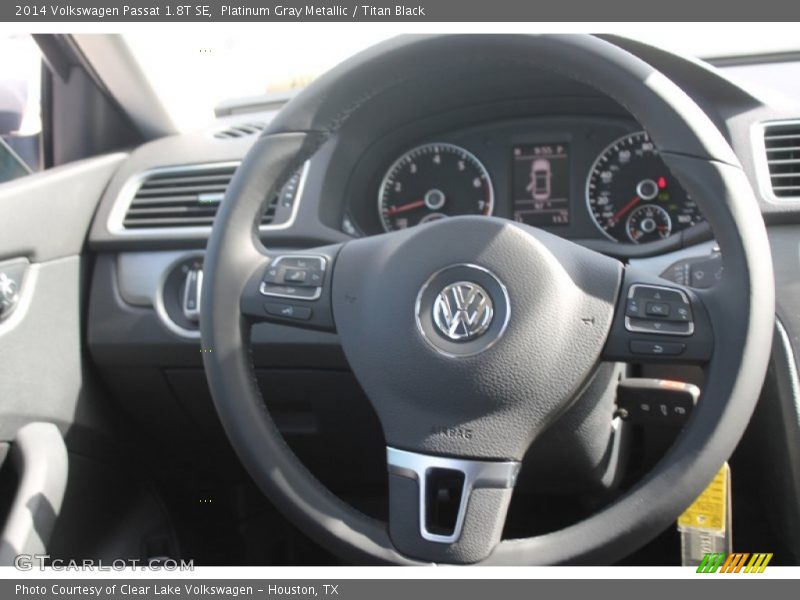 Platinum Gray Metallic / Titan Black 2014 Volkswagen Passat 1.8T SE