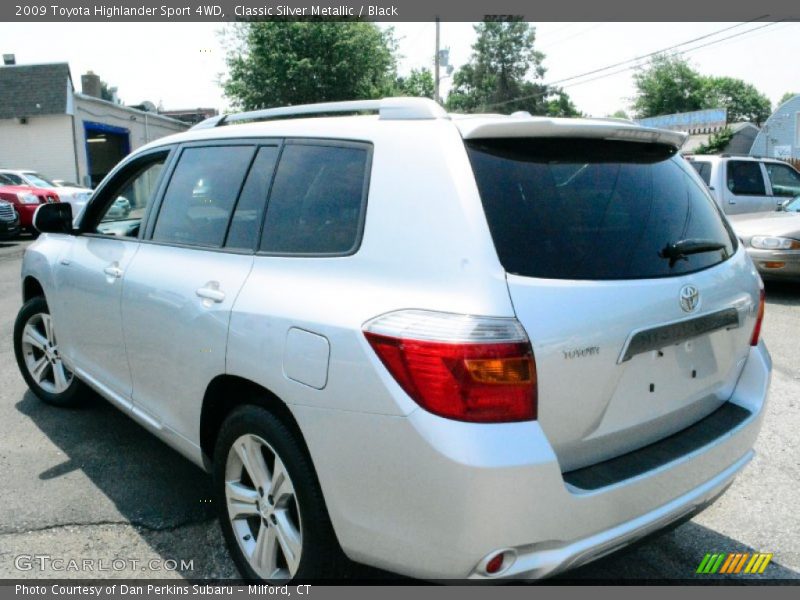 Classic Silver Metallic / Black 2009 Toyota Highlander Sport 4WD