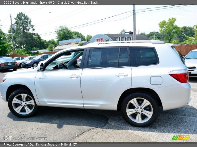 Classic Silver Metallic / Black 2009 Toyota Highlander Sport 4WD