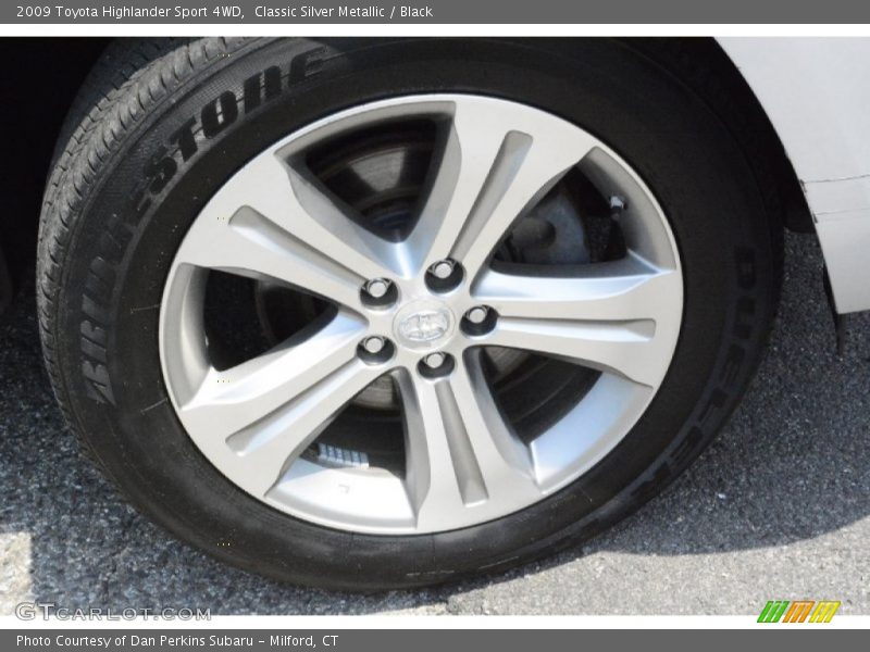 Classic Silver Metallic / Black 2009 Toyota Highlander Sport 4WD