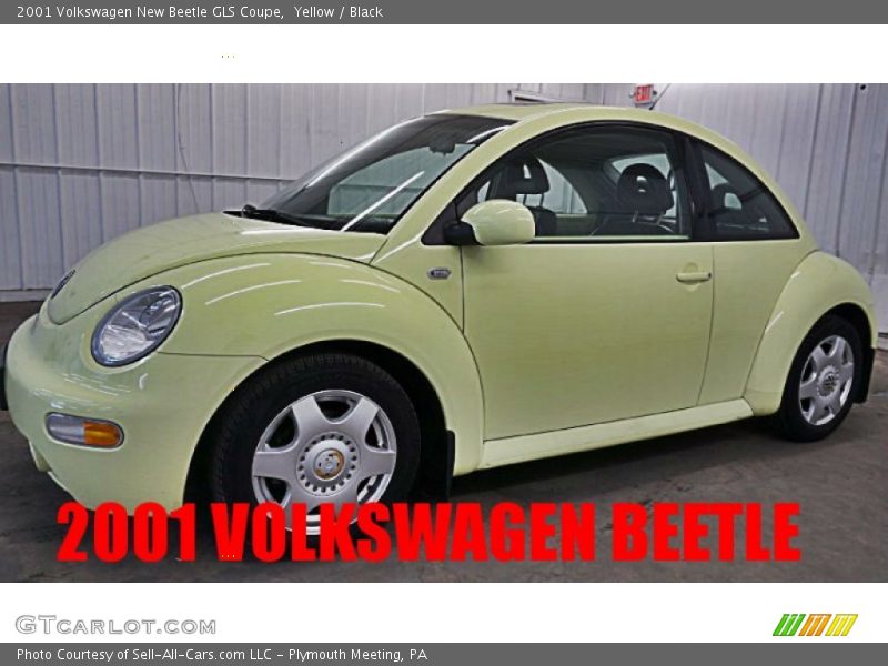 Yellow / Black 2001 Volkswagen New Beetle GLS Coupe