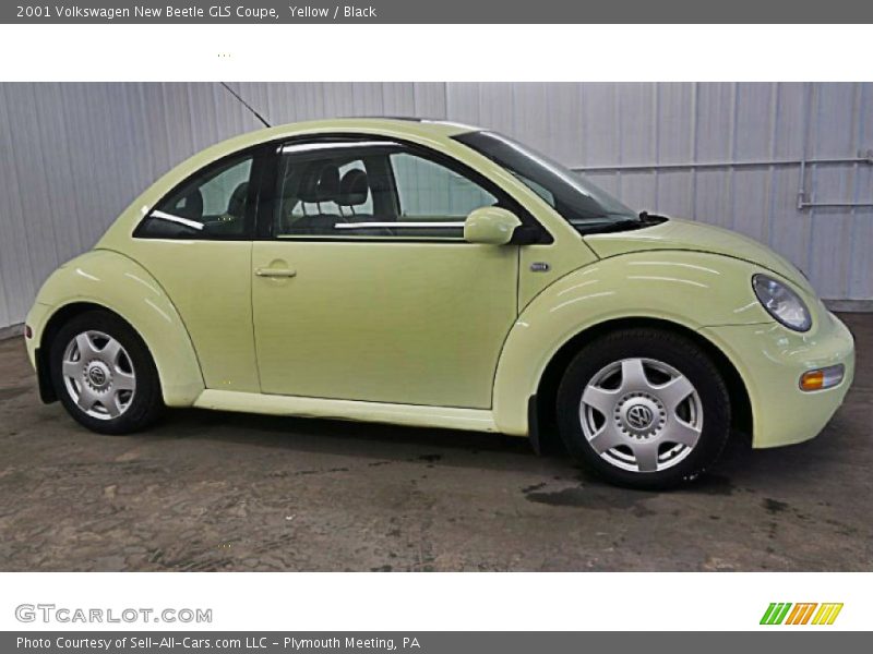 Yellow / Black 2001 Volkswagen New Beetle GLS Coupe
