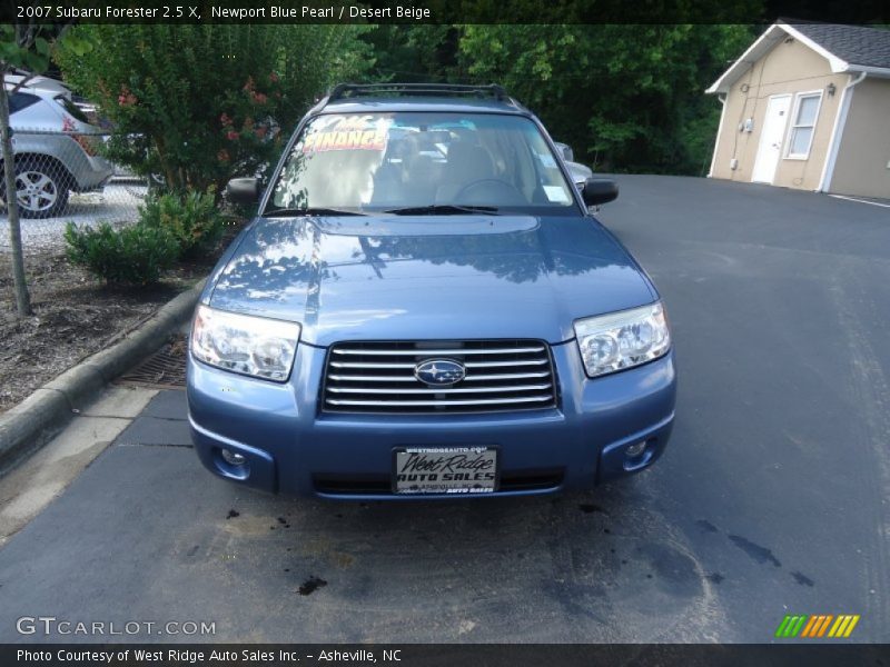 Newport Blue Pearl / Desert Beige 2007 Subaru Forester 2.5 X