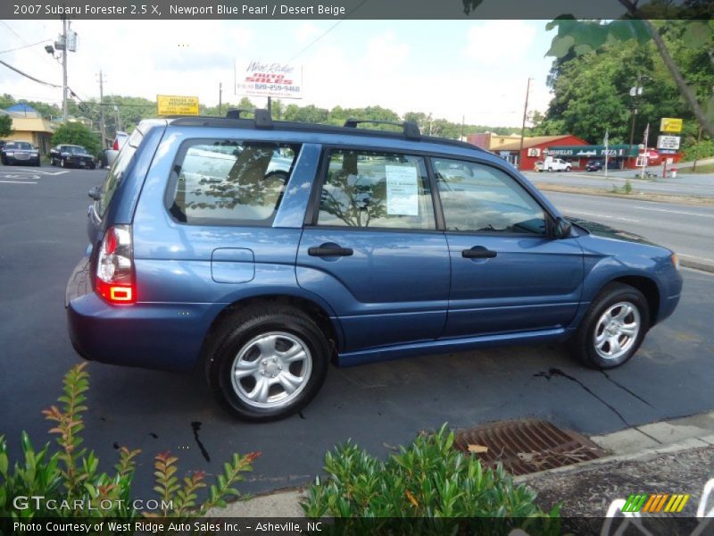 Newport Blue Pearl / Desert Beige 2007 Subaru Forester 2.5 X