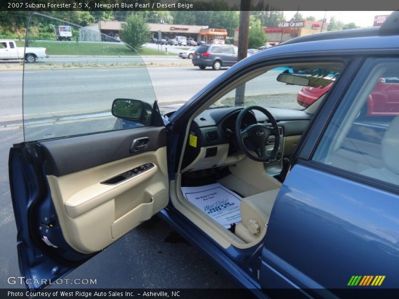 Newport Blue Pearl / Desert Beige 2007 Subaru Forester 2.5 X