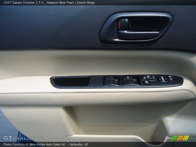 Newport Blue Pearl / Desert Beige 2007 Subaru Forester 2.5 X