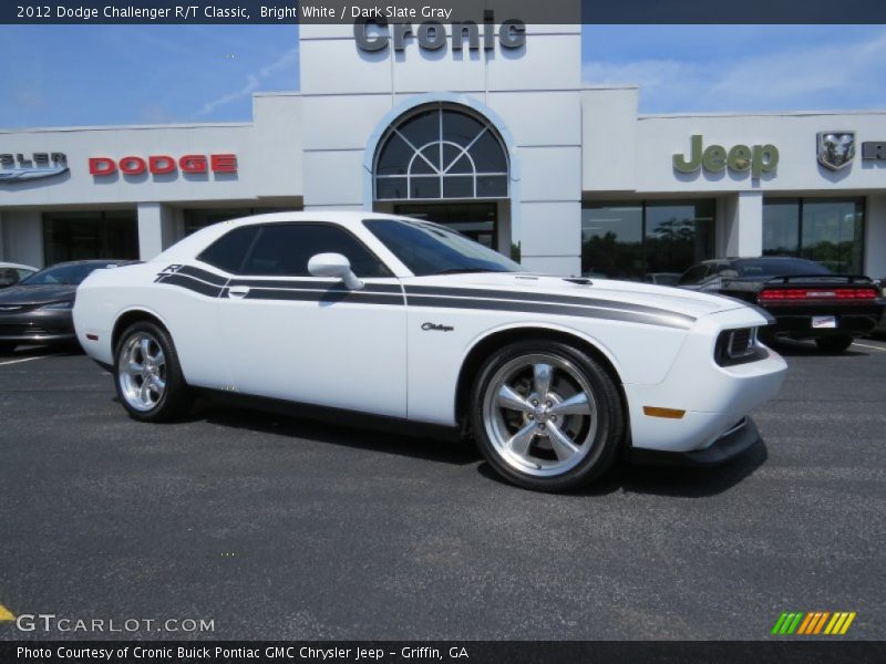 Bright White / Dark Slate Gray 2012 Dodge Challenger R/T Classic