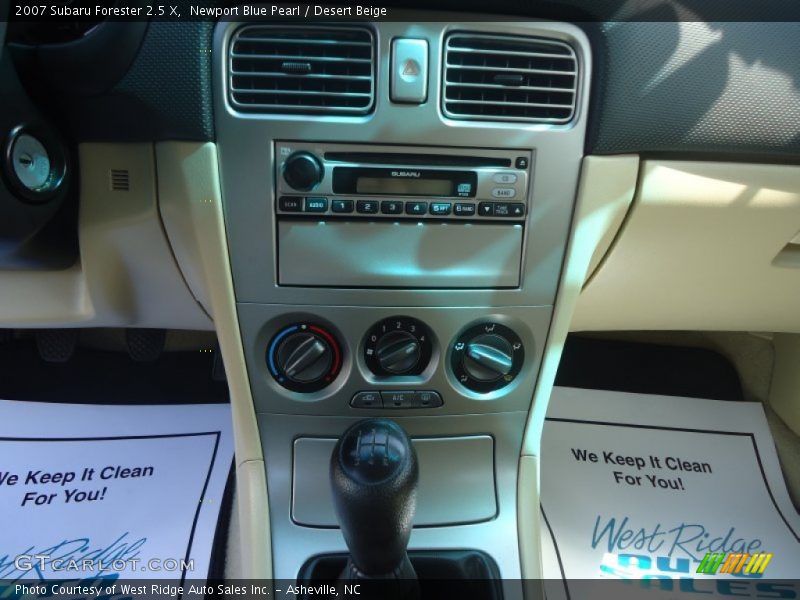 Newport Blue Pearl / Desert Beige 2007 Subaru Forester 2.5 X