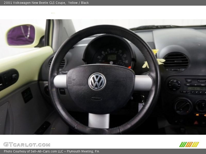 Yellow / Black 2001 Volkswagen New Beetle GLS Coupe