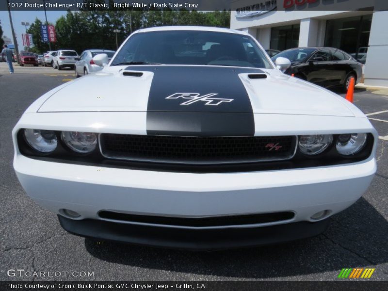 Bright White / Dark Slate Gray 2012 Dodge Challenger R/T Classic
