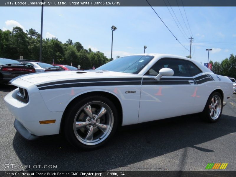 Bright White / Dark Slate Gray 2012 Dodge Challenger R/T Classic