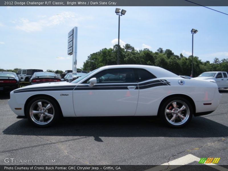 Bright White / Dark Slate Gray 2012 Dodge Challenger R/T Classic