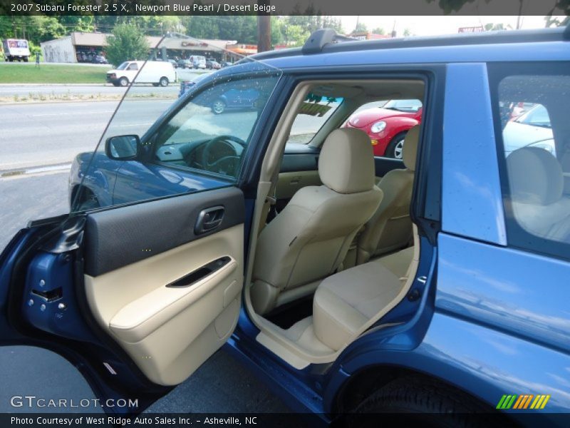 Newport Blue Pearl / Desert Beige 2007 Subaru Forester 2.5 X