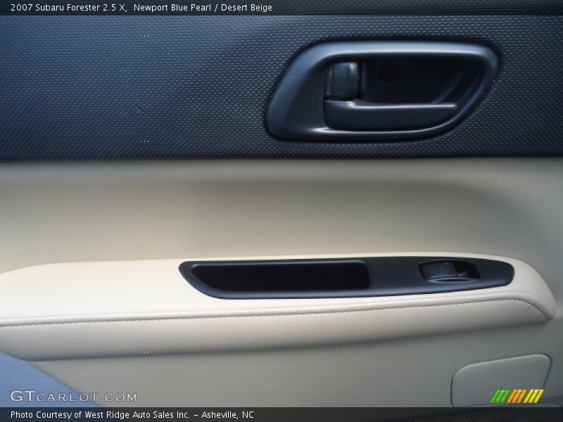 Newport Blue Pearl / Desert Beige 2007 Subaru Forester 2.5 X