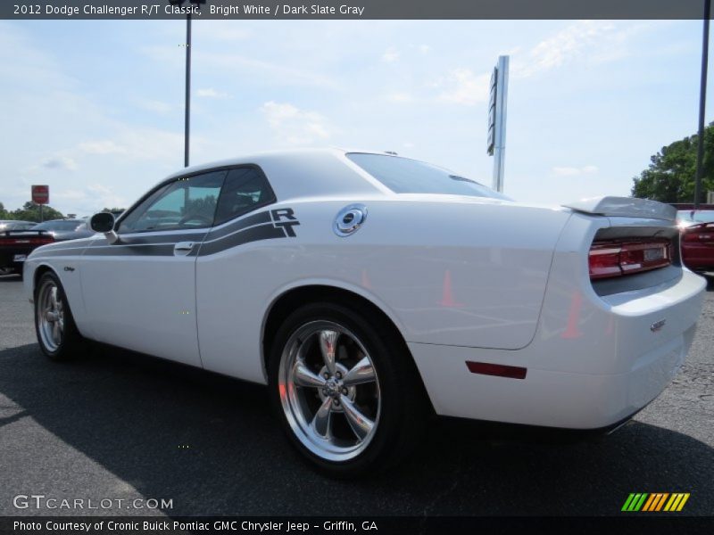 Bright White / Dark Slate Gray 2012 Dodge Challenger R/T Classic