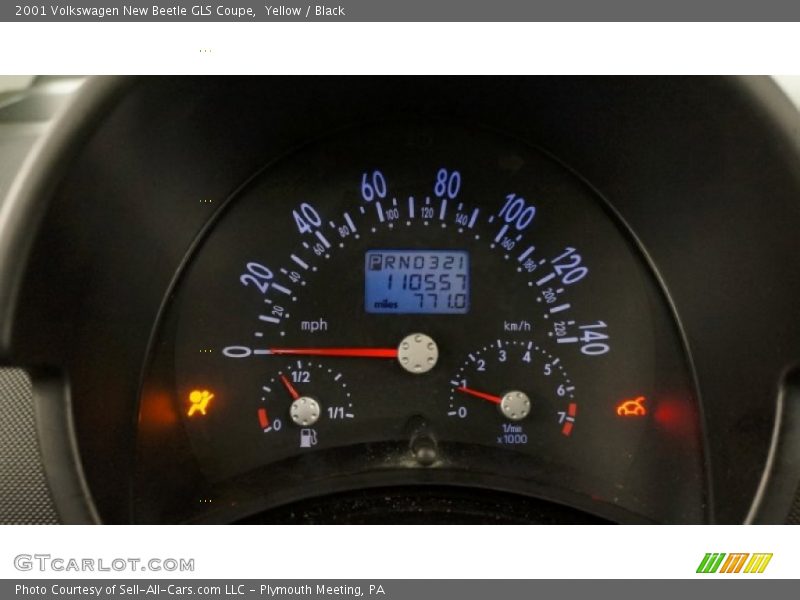  2001 New Beetle GLS Coupe GLS Coupe Gauges