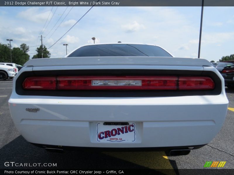 Bright White / Dark Slate Gray 2012 Dodge Challenger R/T Classic