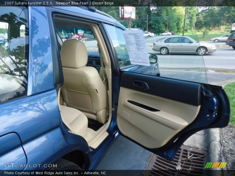 Newport Blue Pearl / Desert Beige 2007 Subaru Forester 2.5 X