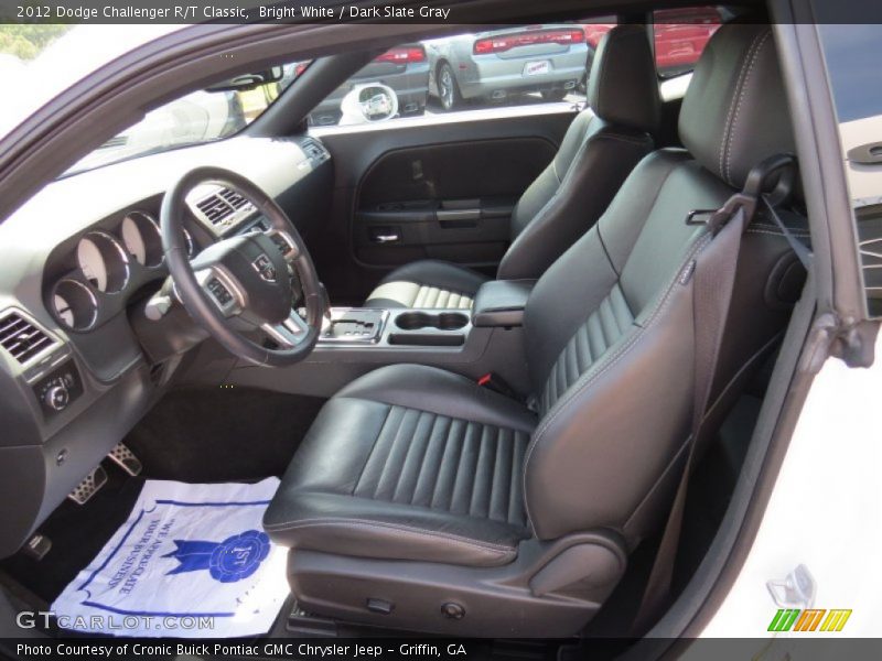 Bright White / Dark Slate Gray 2012 Dodge Challenger R/T Classic
