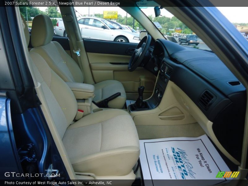 Newport Blue Pearl / Desert Beige 2007 Subaru Forester 2.5 X