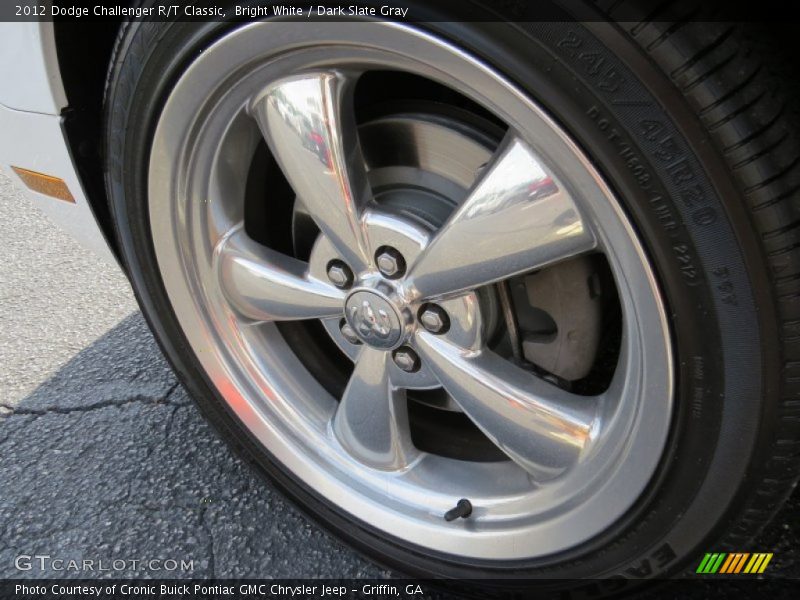 Bright White / Dark Slate Gray 2012 Dodge Challenger R/T Classic
