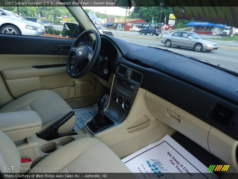 Newport Blue Pearl / Desert Beige 2007 Subaru Forester 2.5 X